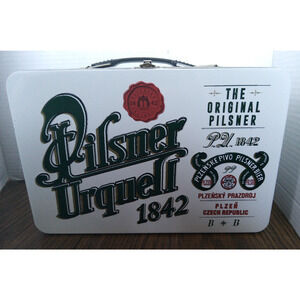Pilsner Urguell White And Green Lunchbox